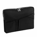 Serverusa 14 in. Crescent Nylon Laptop Sleeve, Black SE3039692